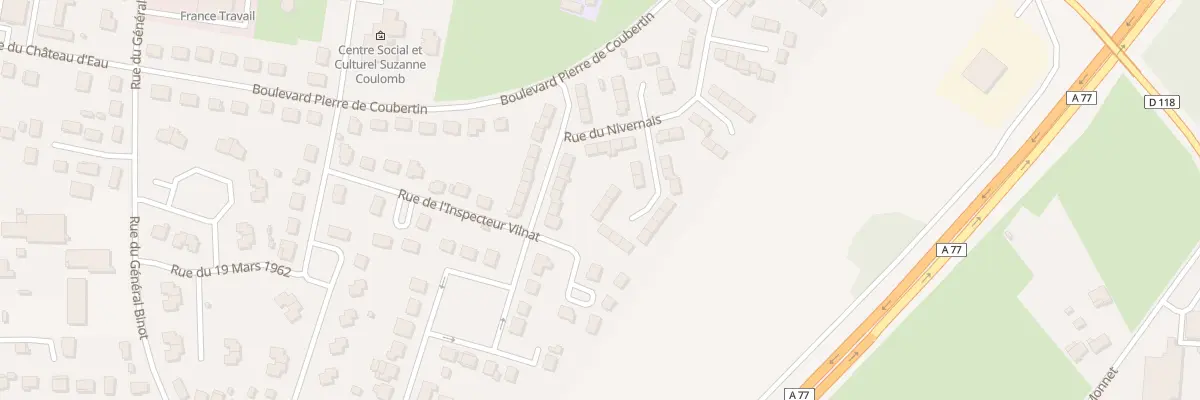 Plan du 8 All du Morvan à Cosne-Cours-sur-Loire