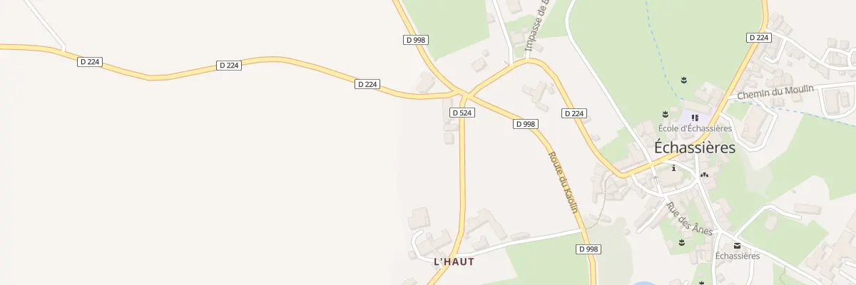 Plan du 4 Rte de Moureuille à Échassières