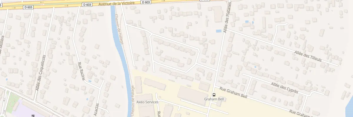 Plan du 44 Rue Pierre Mendès France à Meaux
