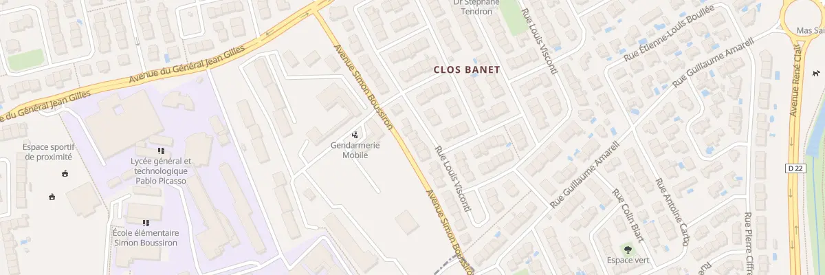 Plan du 8 Rue Louis Visconti à Perpignan
