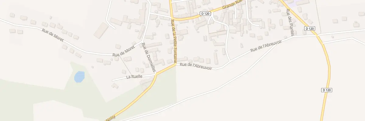 Plan du 3 Rue de la Petite Fontaine à Noisy-Rudignon