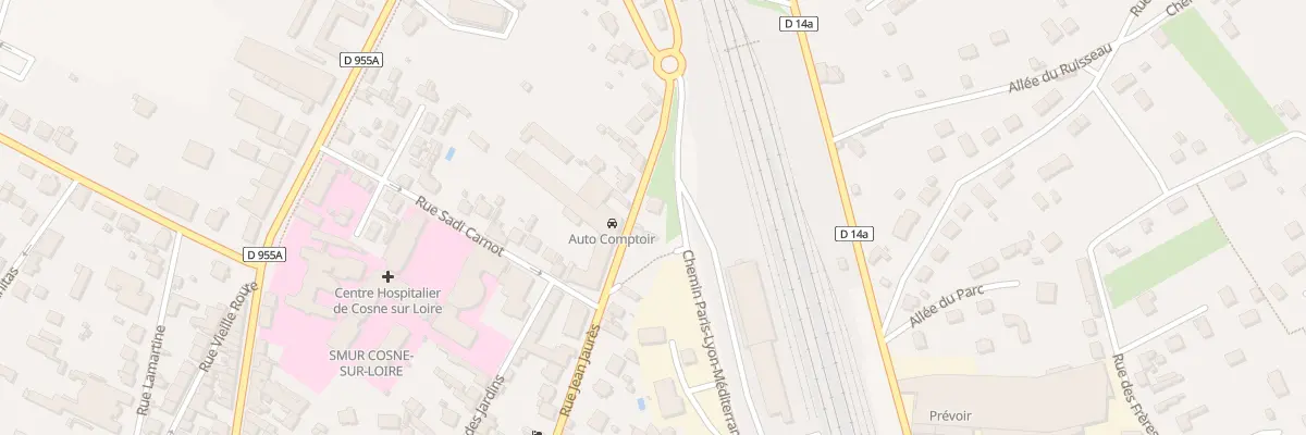 Plan du 94 Rue Jean Jaurès à Cosne-Cours-sur-Loire