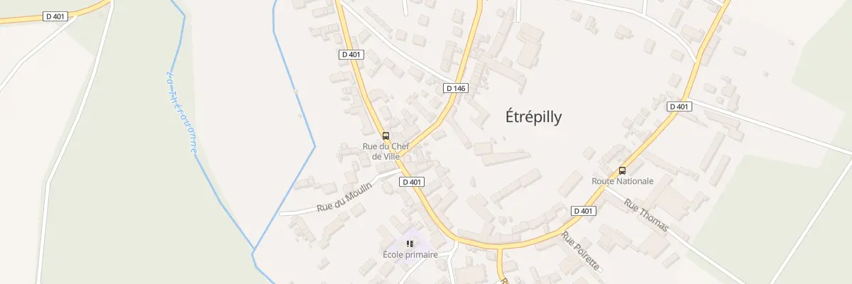 Plan du 2 Rue du Colonel Dubujadoux à Étrépilly