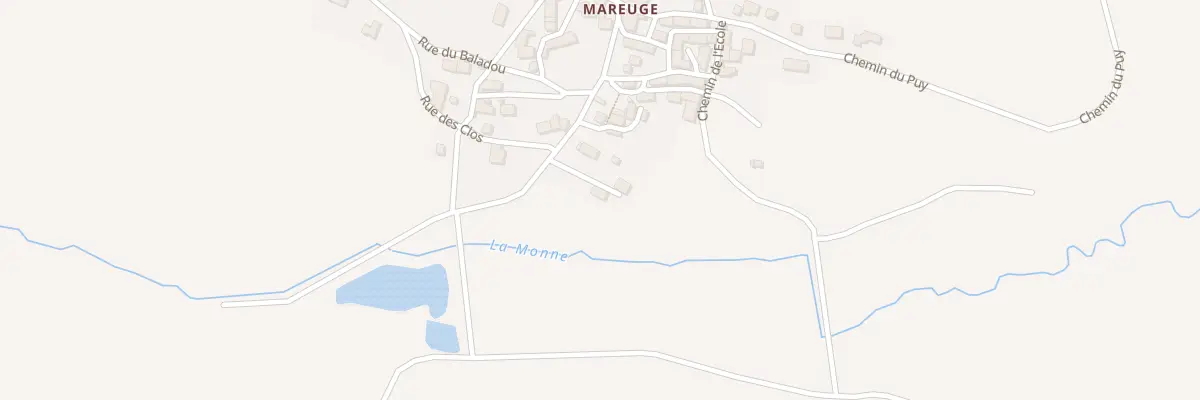 Plan du 147 Mareuge au Vernet-Sainte-Marguerite
