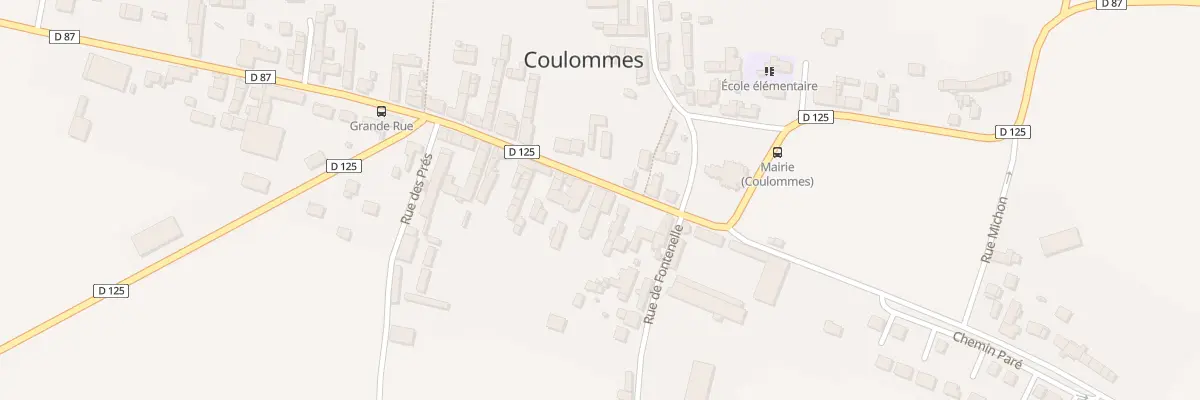 Plan du 11 Gr Grande Rue à Coulommes