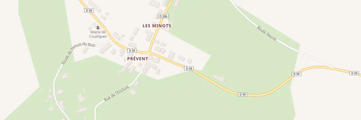 Plan du 11 Prevant à Couargues
