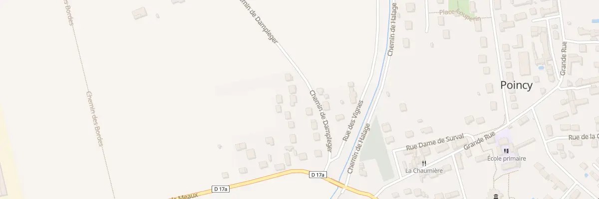 Plan du 12 Che de Dampleger à Poincy