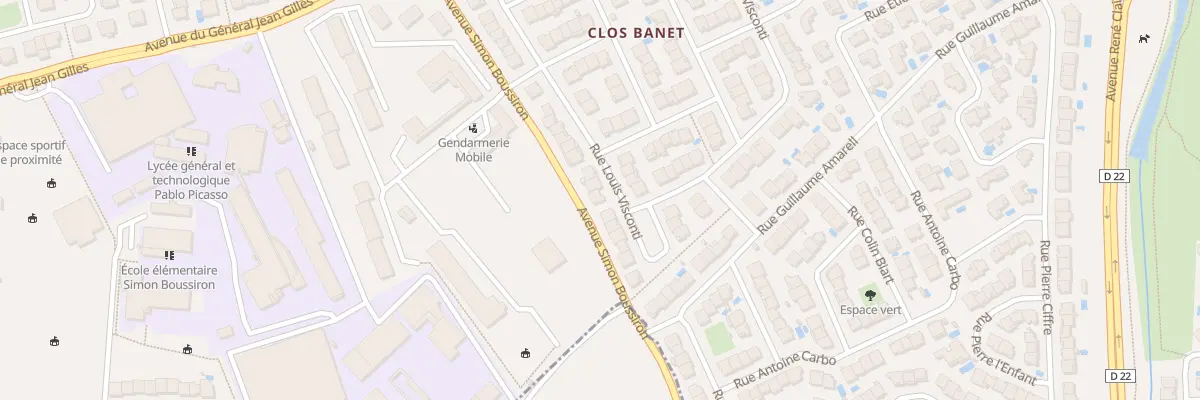Plan du 20 Rue Louis Visconti à Perpignan