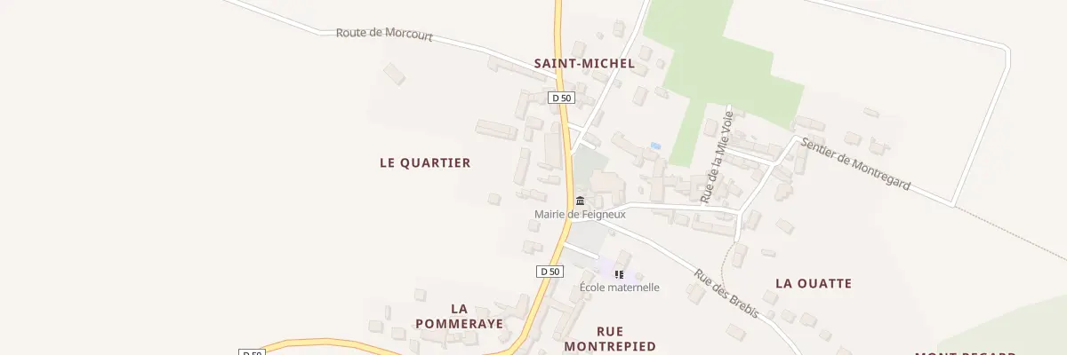 Plan du 5 Gr Grande Rue à Feigneux
