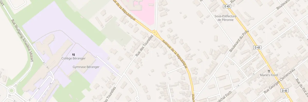 Plan du 3 Rue des Tourelles à Péronne