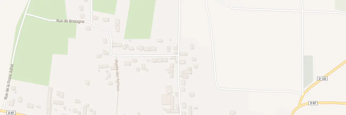 Plan du 1B Rue de la Bretagne à Coulommes