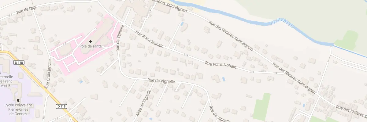Plan du 26 Rue Franc Nohain à Cosne-Cours-sur-Loire