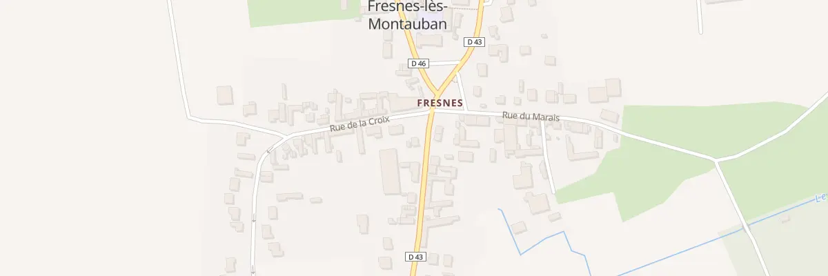 Plan du 1 Rue de Biache à Fresnes-lès-Montauban