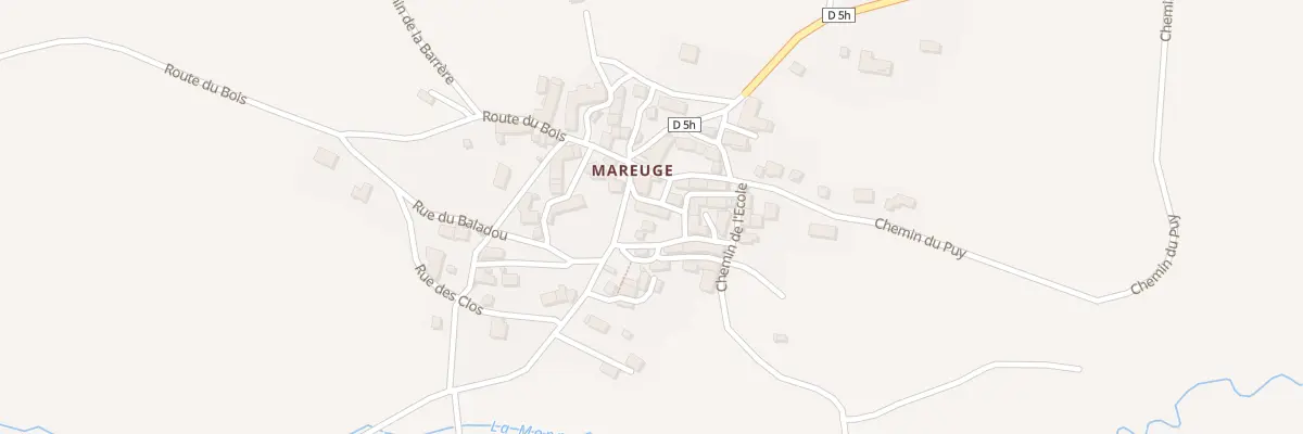 Plan du 5132 Mareuge au Vernet-Sainte-Marguerite
