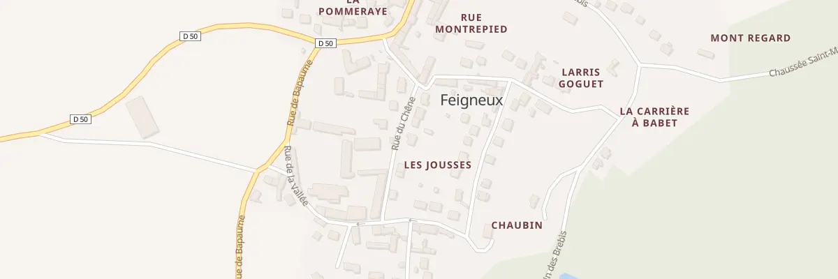 Plan du 13 Rue du Chêne à Feigneux