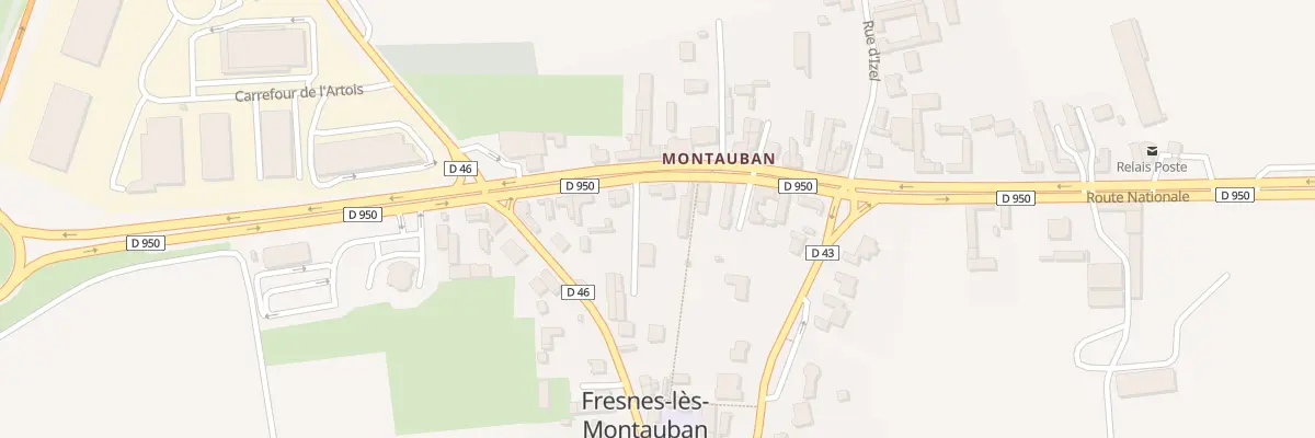 Plan du 16 Rte Nationale 50 à Fresnes-lès-Montauban