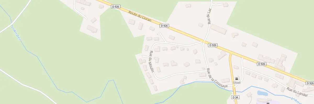 Plan du 6095 Lot du Moulin à Ussel