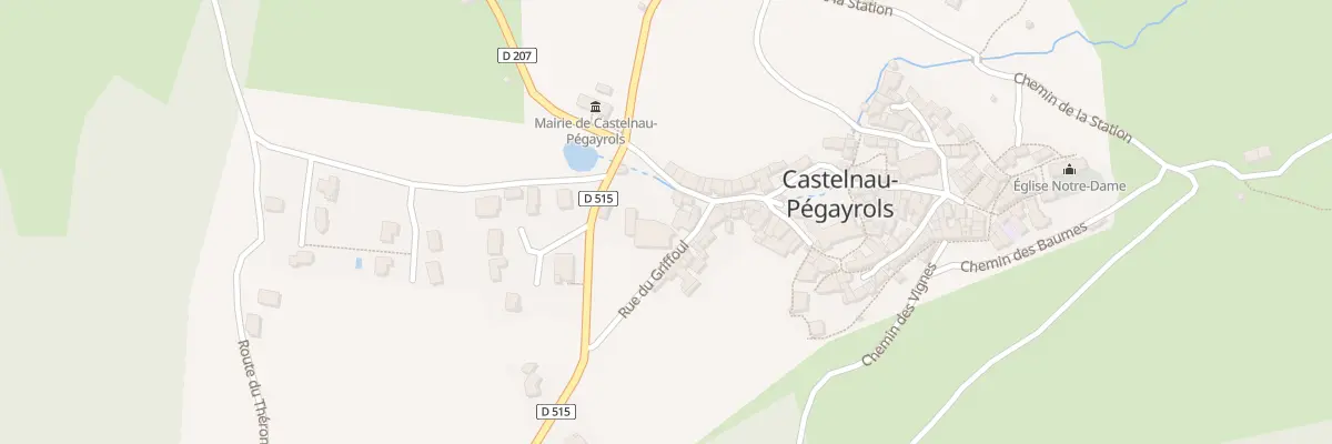 Plan du 5007 Castelnau à Castelnau-Pégayrols