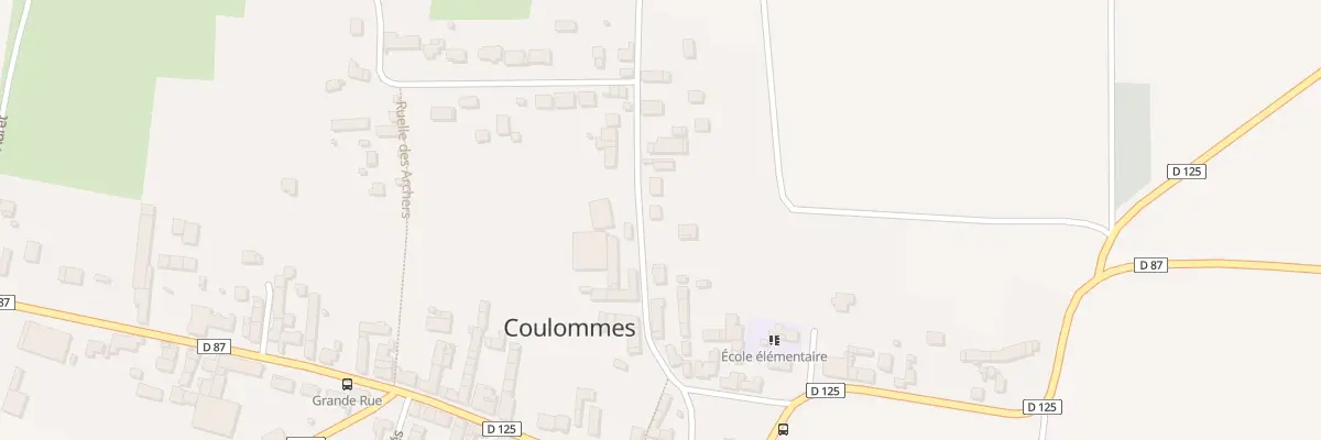 Plan du 16 Rue de Courcelles à Coulommes