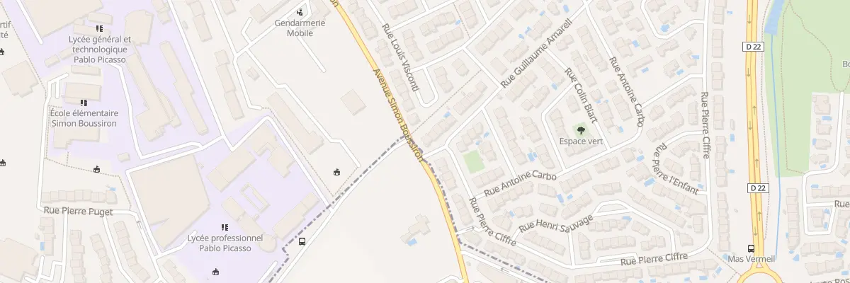 Plan du 1 Rue Guillaume Amarell à Perpignan