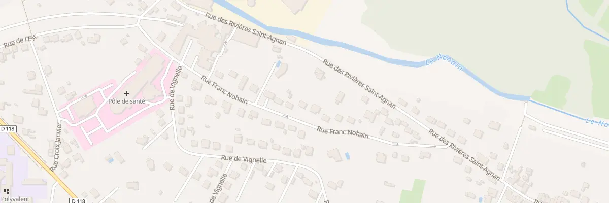 Plan du 23 Rue Franc Nohain à Cosne-Cours-sur-Loire