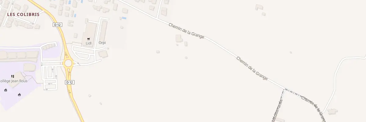 Plan du 764B Che de la Grange à Pia