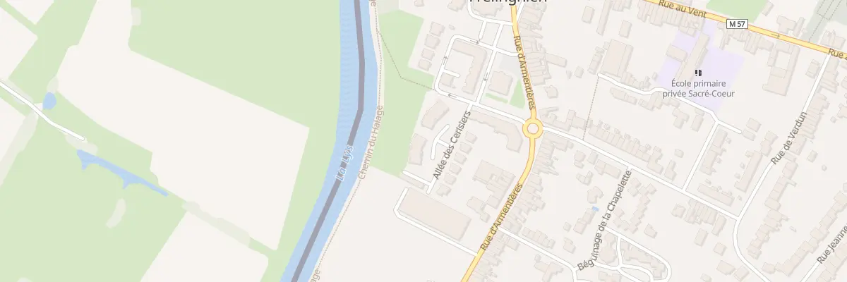 Plan du 2 All des Cerisiers à Frelinghien