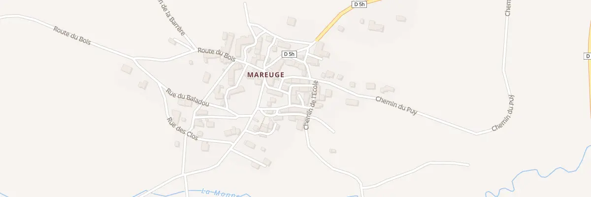 Plan du 5120 Mareuge au Vernet-Sainte-Marguerite