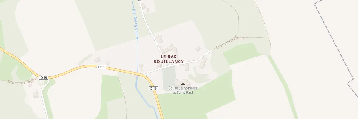 Plan du 3 Che de l’Eglise à Bouillancy