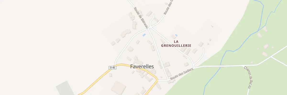 Plan du 9 Rte de Bleneau à Faverelles