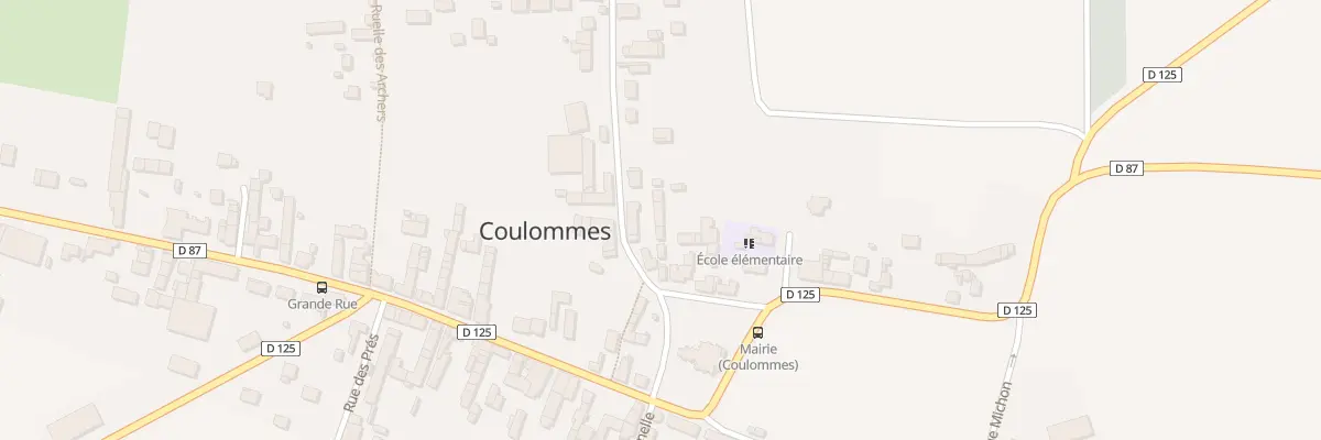 Plan du 8 Rue de Courcelles à Coulommes