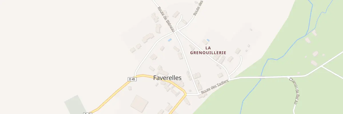 Plan du 7 Rte de Bleneau à Faverelles