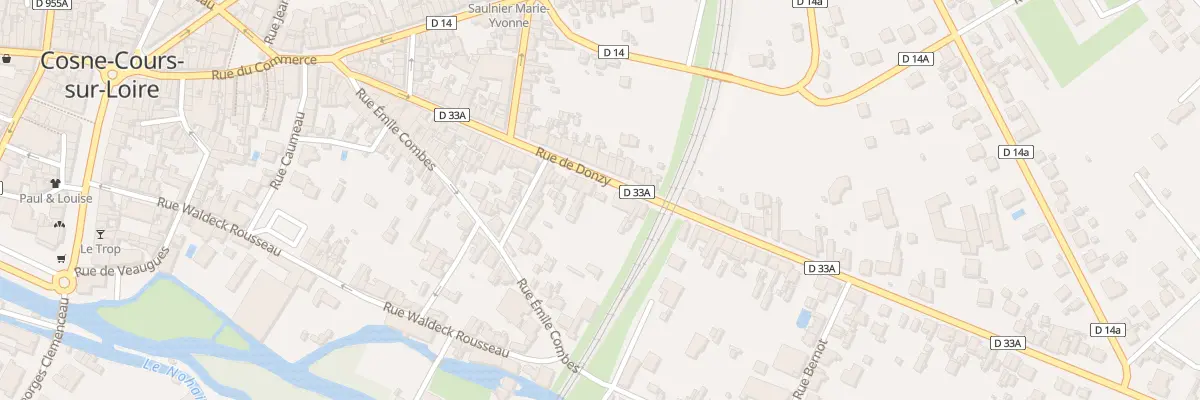 Plan du 70B Rue de Donzy à Cosne-Cours-sur-Loire