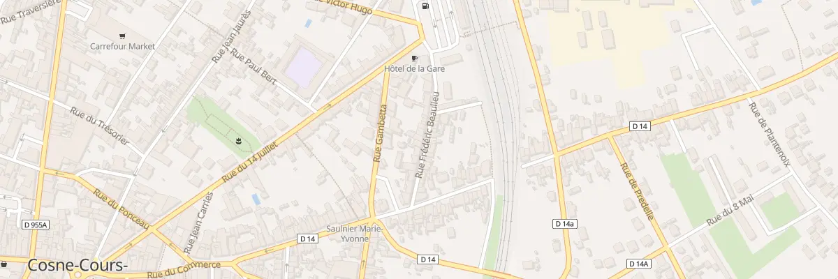Plan du 13 Rue Frederic Beaulieu à Cosne-Cours-sur-Loire