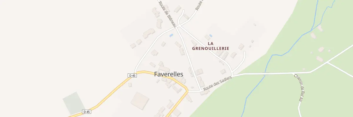 Plan du 3 Rte de Bleneau à Faverelles