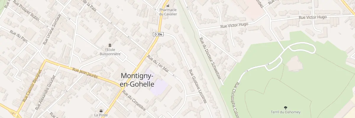 Plan du 12 Rue Gustave Lecointe à Montigny-en-Gohelle
