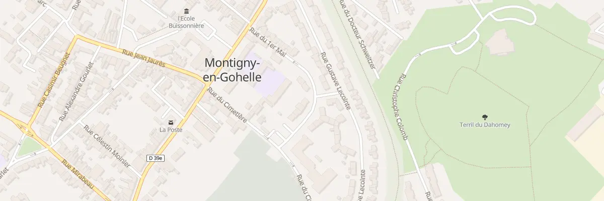 Plan du 10 Rue du 1er Mai à Montigny-en-Gohelle