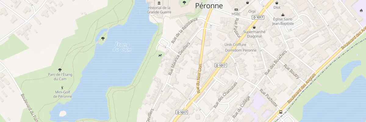 Plan du 15 Rue Maurice Devillers à Péronne