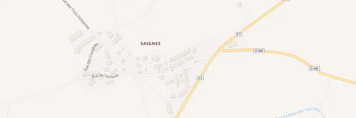 Plan du 5164 Saignes au Vernet-Sainte-Marguerite