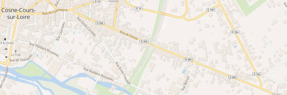 Plan du 74 Rue de Donzy à Cosne-Cours-sur-Loire