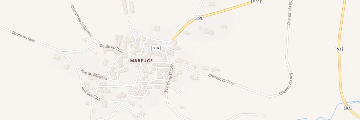 Plan du 5208 Mareuge au Vernet-Sainte-Marguerite