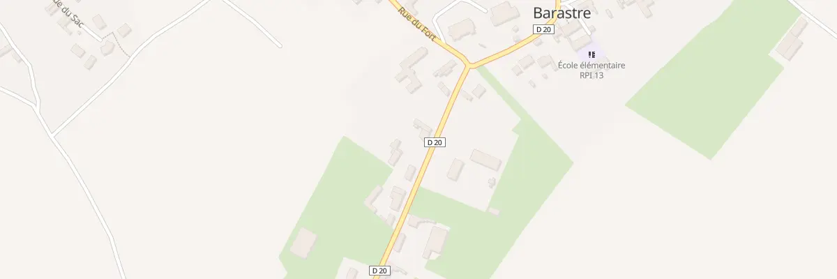 Plan du 2 Rue du Moulin à Barastre