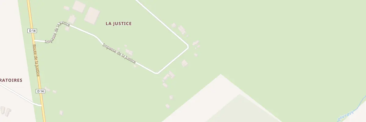 Plan du 5345 La Justice à Couleuvre