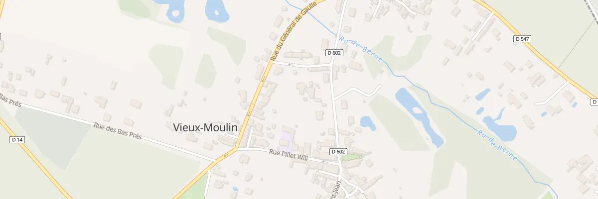 Plan du 1 Che des Meuniers à Vieux-Moulin