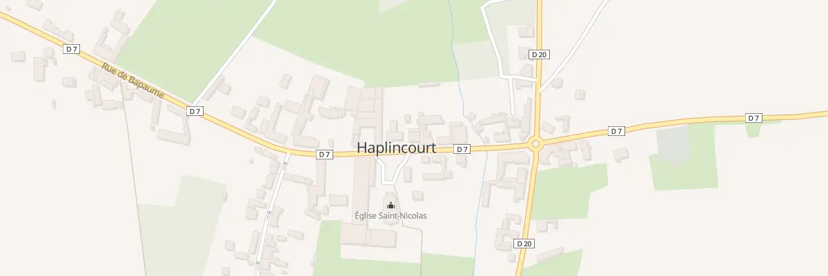 Plan du 10 Rue de Bapaume à Haplincourt