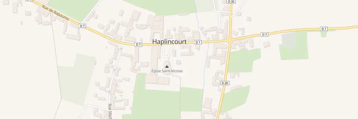 Plan du 9 Rue de Bapaume à Haplincourt