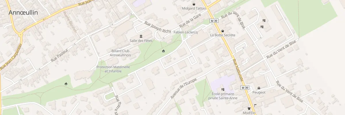 Plan du 2 Pas Vérignon à Annœullin