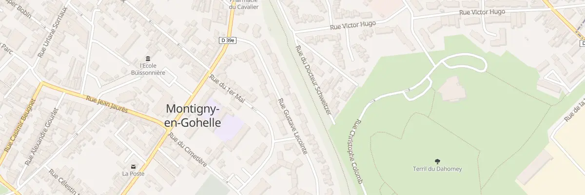 Plan du 19 Rue Gustave Lecointe à Montigny-en-Gohelle
