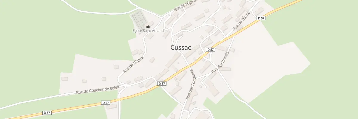 Plan du 14 Rte du Plomb à Cussac
