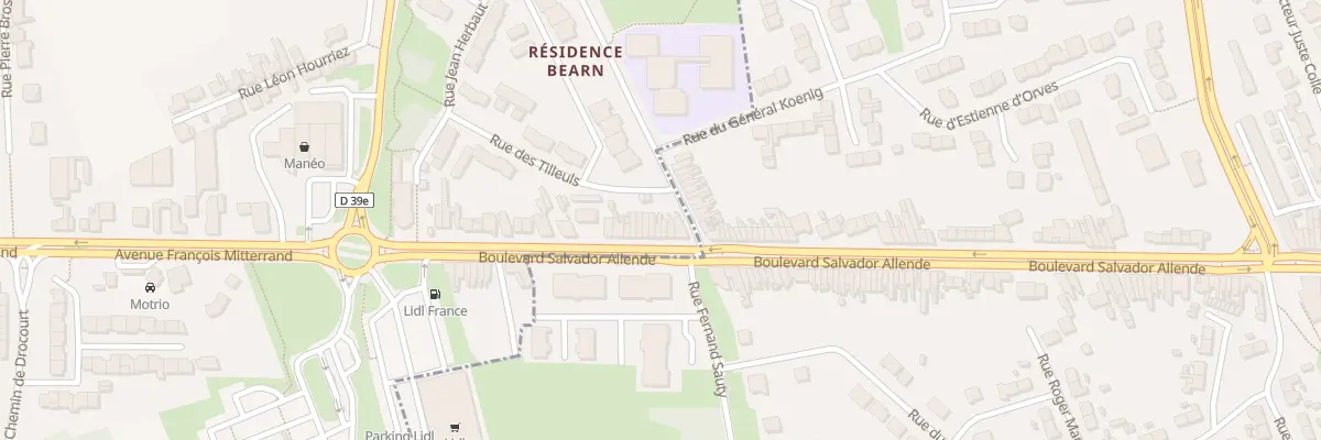 Plan du 6 Bd President Salvador Allende à Montigny-en-Gohelle